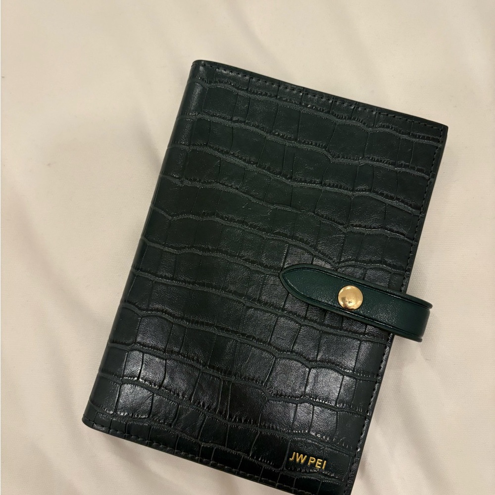 JW PEI Emerald Croc-Embossed Wallet